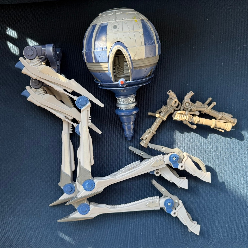 Star Wars Clone Wars Octuptarra Tri-Droid Separatist Walker Action Figure Blue - Picture 14 of 16